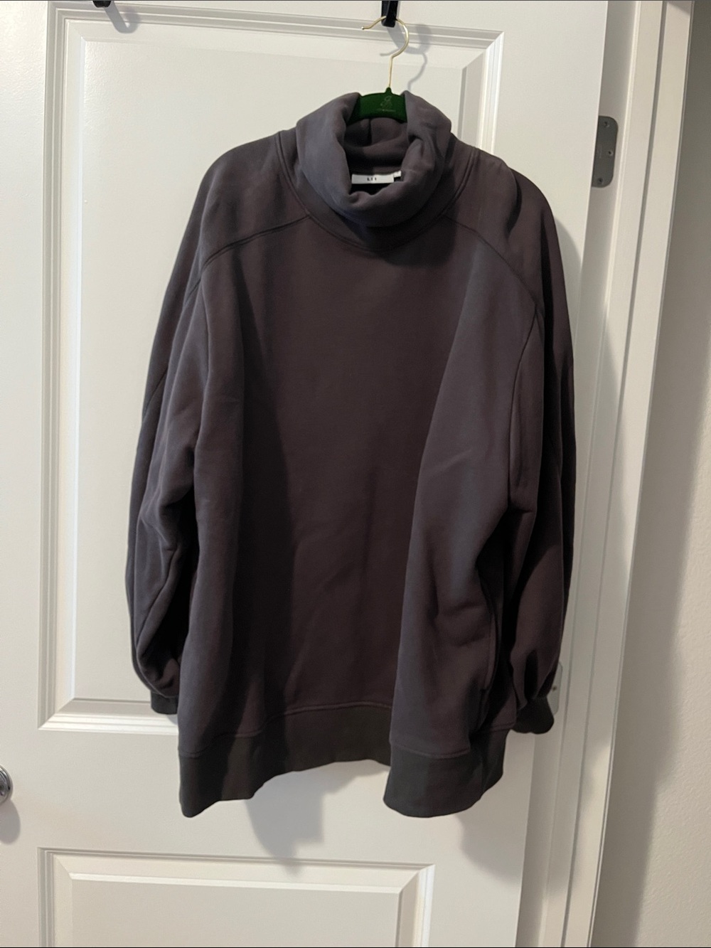Men's Dark Charcoal Turtleneck Sweater